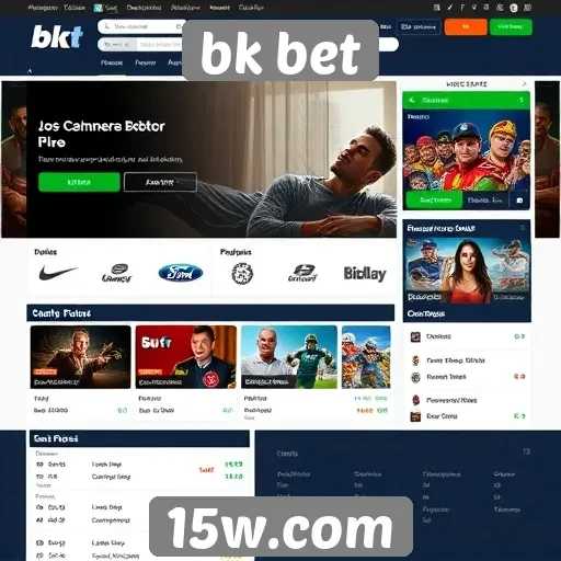 Análise da interface do site bk bet
